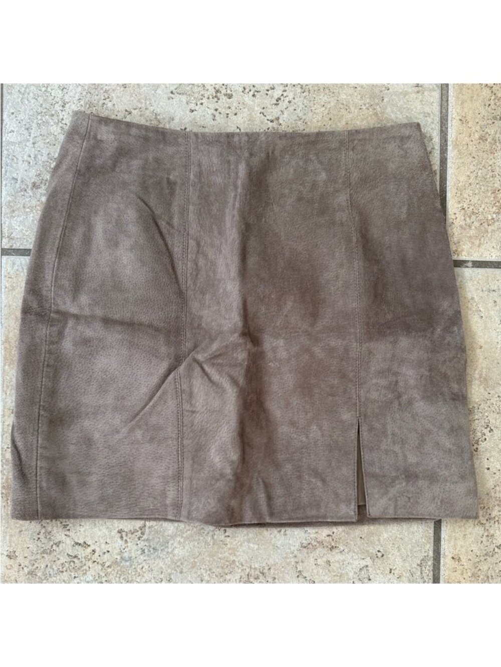 Blank NYC Brown Pencil Mini Skirt with Slit
